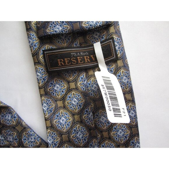 New W/ Tag Men Jos A Bank Reserve 100% Silk Neck Tie (MT536) - Picture 3 of 5